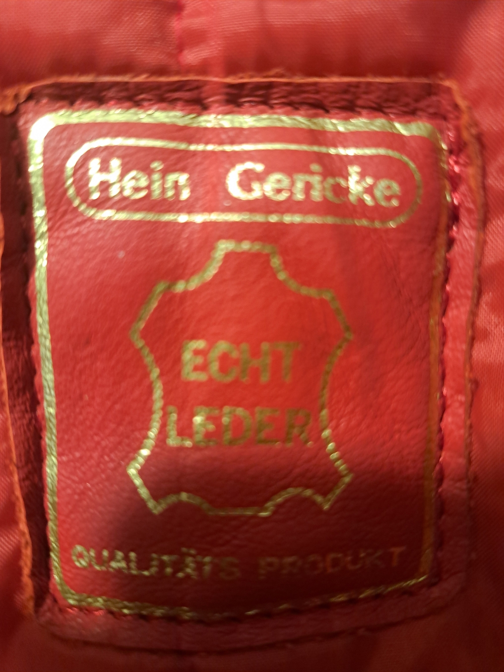 Red Leather Zip-Front Jacket - Picture 6 of 7